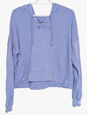 "The Lounge Life" SO Authentic American Heritage Lace-Up Crop Hoodie